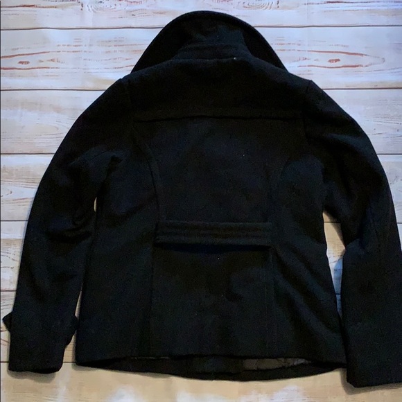 NWT AEO Black Pea Coat - Picture 7 of 7